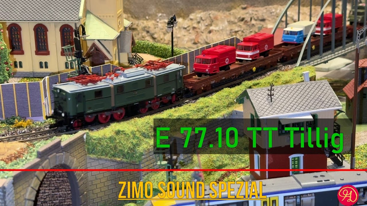 102# TT Tillig E77.10 Fahrvideo mit Zimo Sound spezial