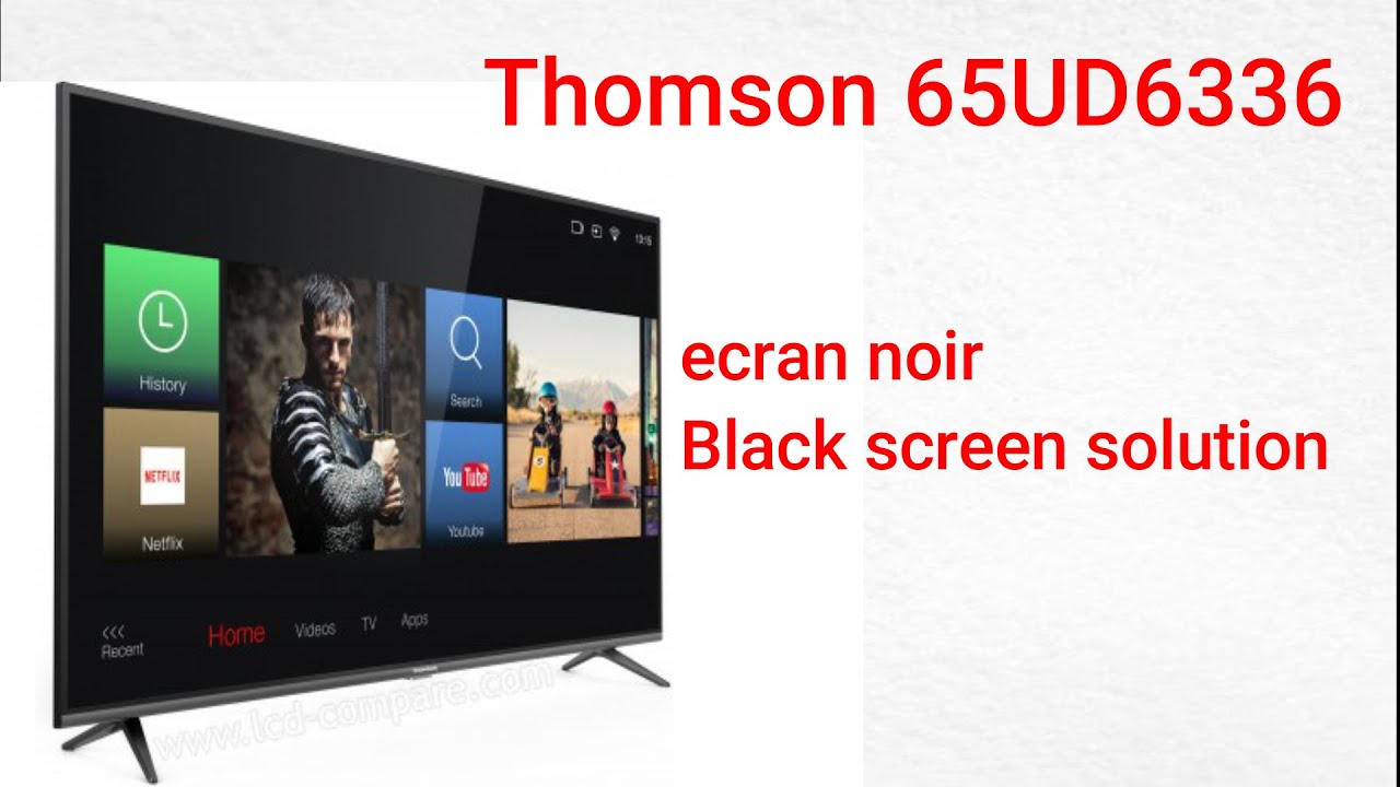 Thomson 65UD6336 écran noir Black screen backlight repair