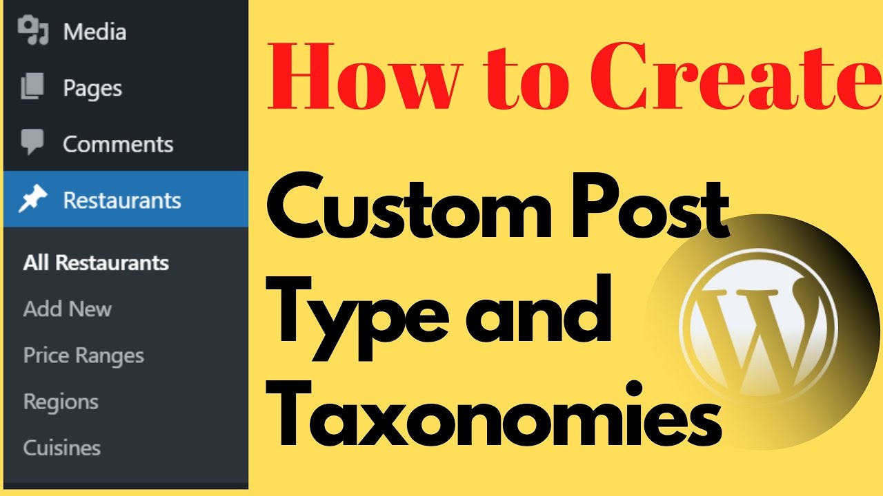 How to Create New Post Type & Custom Taxonomies Wordpress