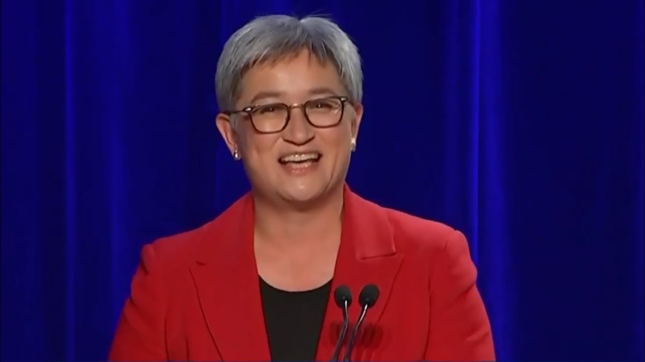 ‘We love this country’: Penny Wong addresses Labor HQ following ALP win