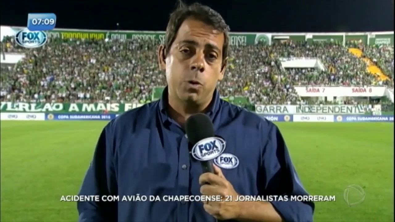 Acidente com avião da Chapecoense deixa 21 jornalistas mortos
