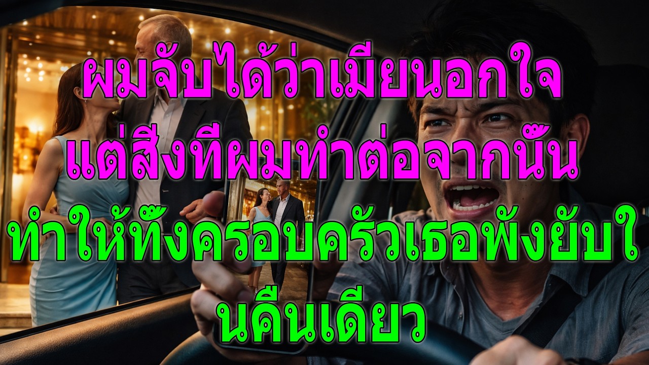 ผมจับได้ว่าเมียนอกใจ แต่สิ่งที่ผมทำต่อจากนั้น ทำให้ทั้งครอบครัวเธอพังยับในคืนเดียว