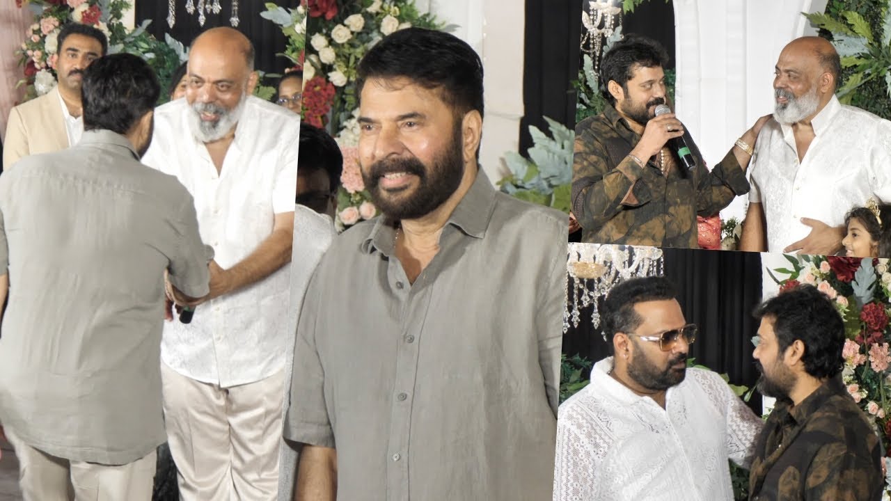 മമ്മൂക്ക ആരെയും അറിയിക്കാതെ വിവാഹ വീട്ടിൽ | Mammootty At Baiju Ezhupunna Daughter Marriage