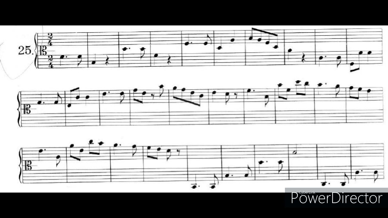 Pozzoli, solfeggi parlati e cantati, I corso. Esercizio 25