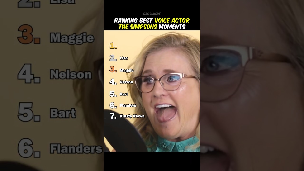 Ranking Best Voice Actor The Simpsons Moments