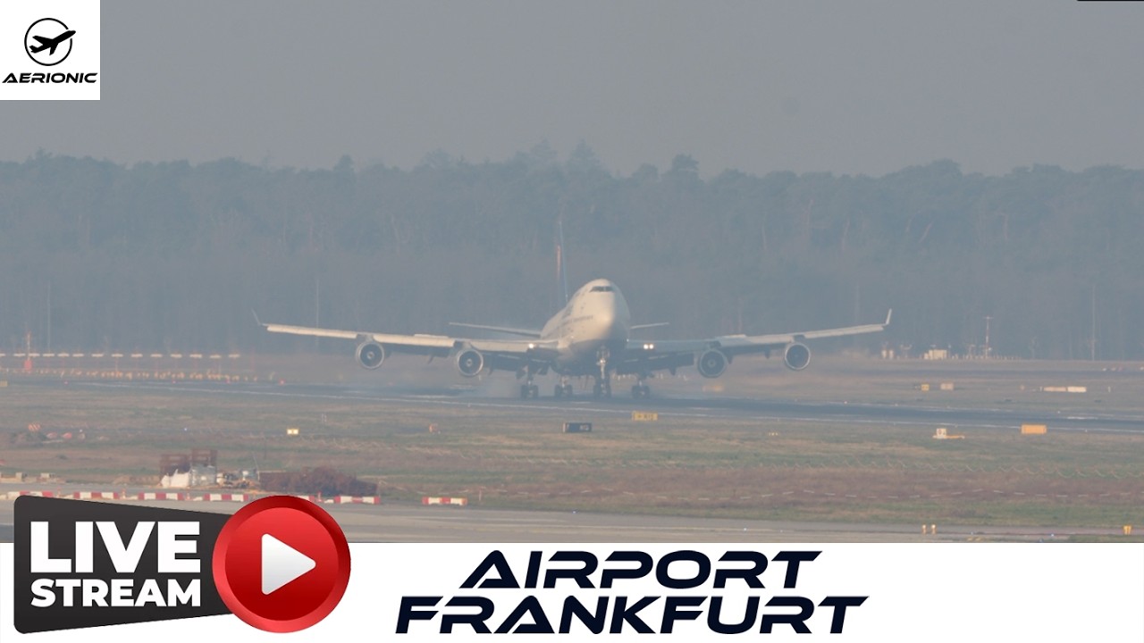 ✈️ LIVE 2K Frankfurt Airport (FRA) — Friday Morning: Sunny 15°C Centerline 07C/25C | 20 Mar 2026