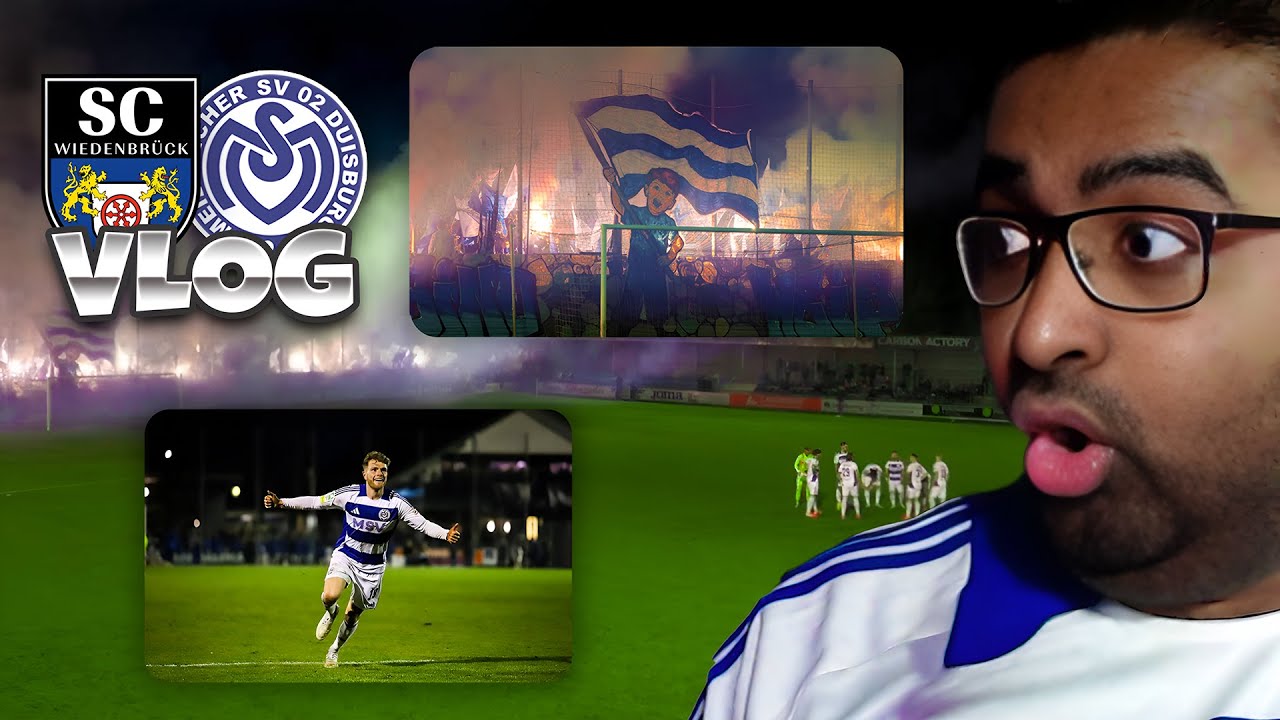 IMMER WEITER ZEBRAS - KRANKE CHOREO! 🦓🤍💙 SC Wiedenbrück vs. MSV Duisburg 🔥STIMMUNGSVLOG ✅