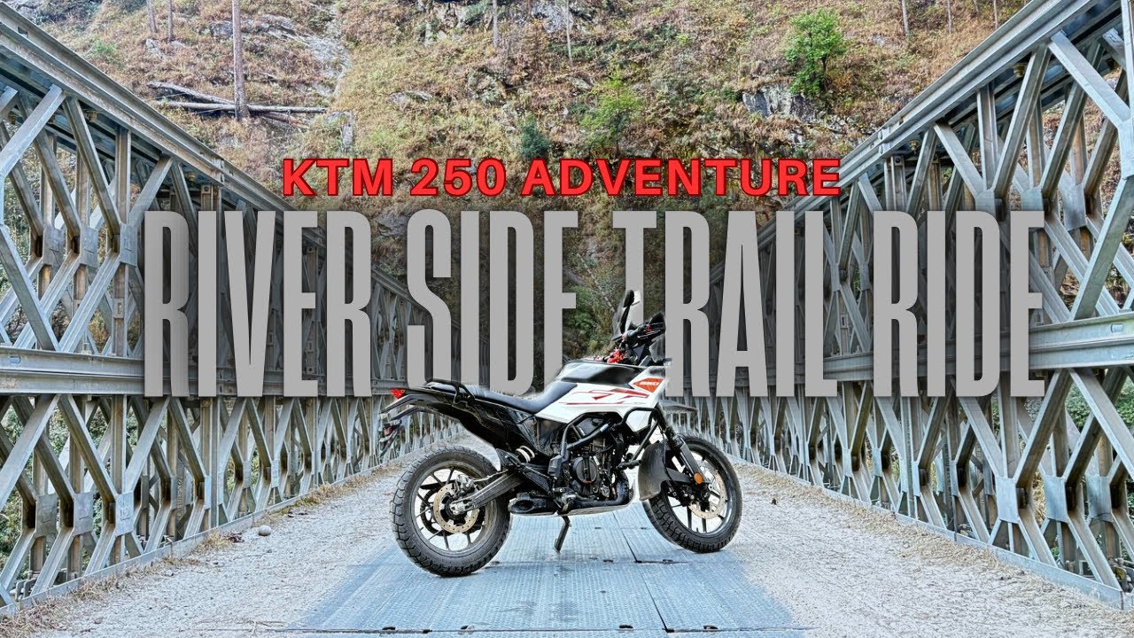 KTM 250 Adventure | River Side Trail Ride, Night Camping & Bonfire