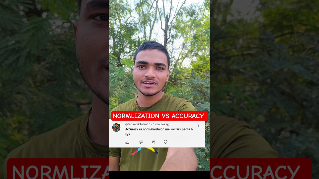 Accuracy Vs Normlization #railwayexam #railwayjob #railwaygroupd