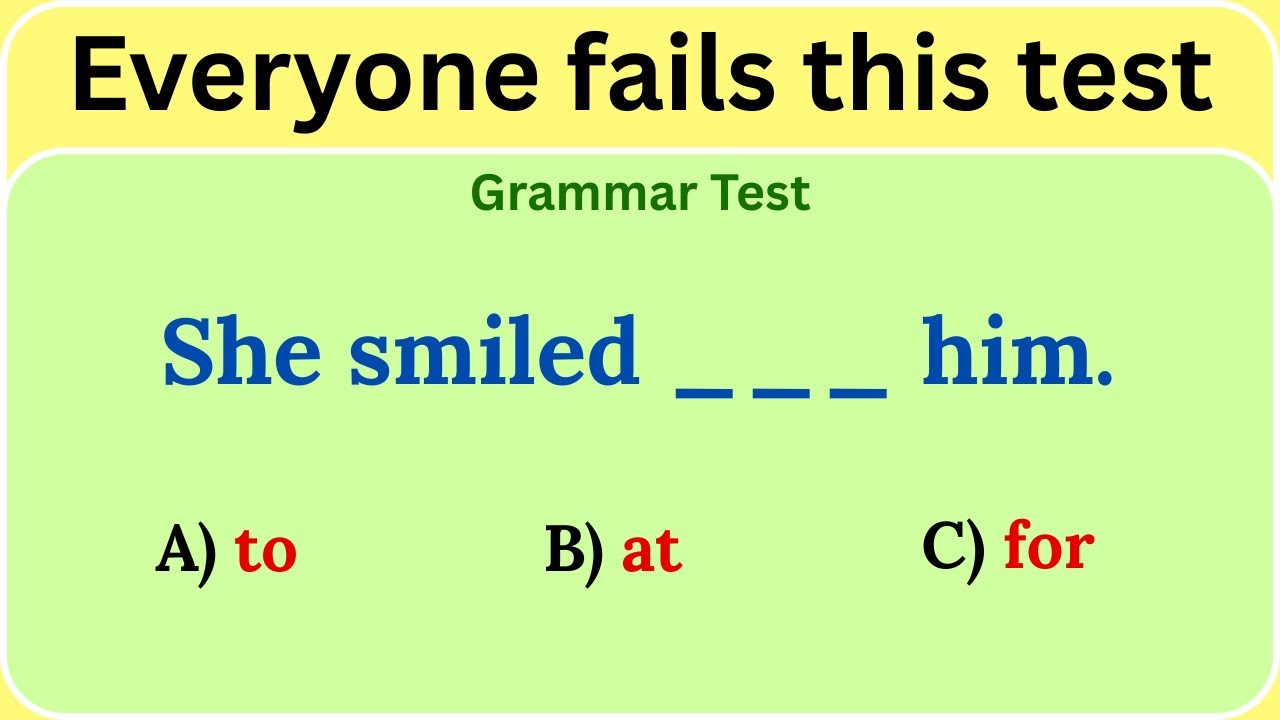 Mixed English Grammar Test — Everyone Fails This Quiz!