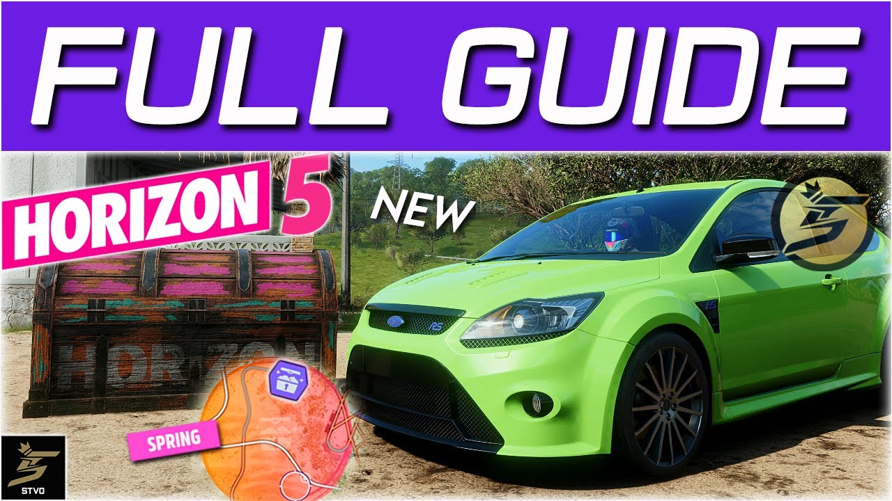Forza Horizon 5 TREASURE HUNT TEST RS FH5 Treasure Hunt Chest (Spring Festival Playlist)