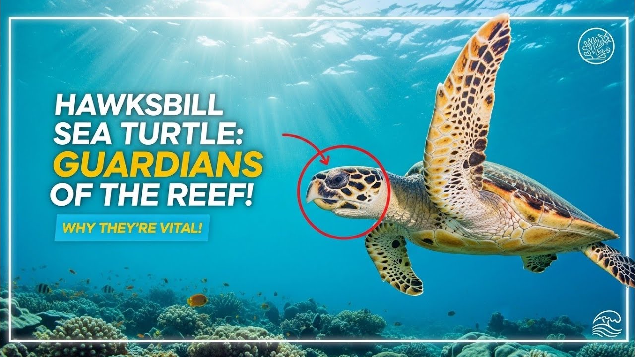 Hawksbill Sea Turtle: Guardians of the Reef  #turtle 