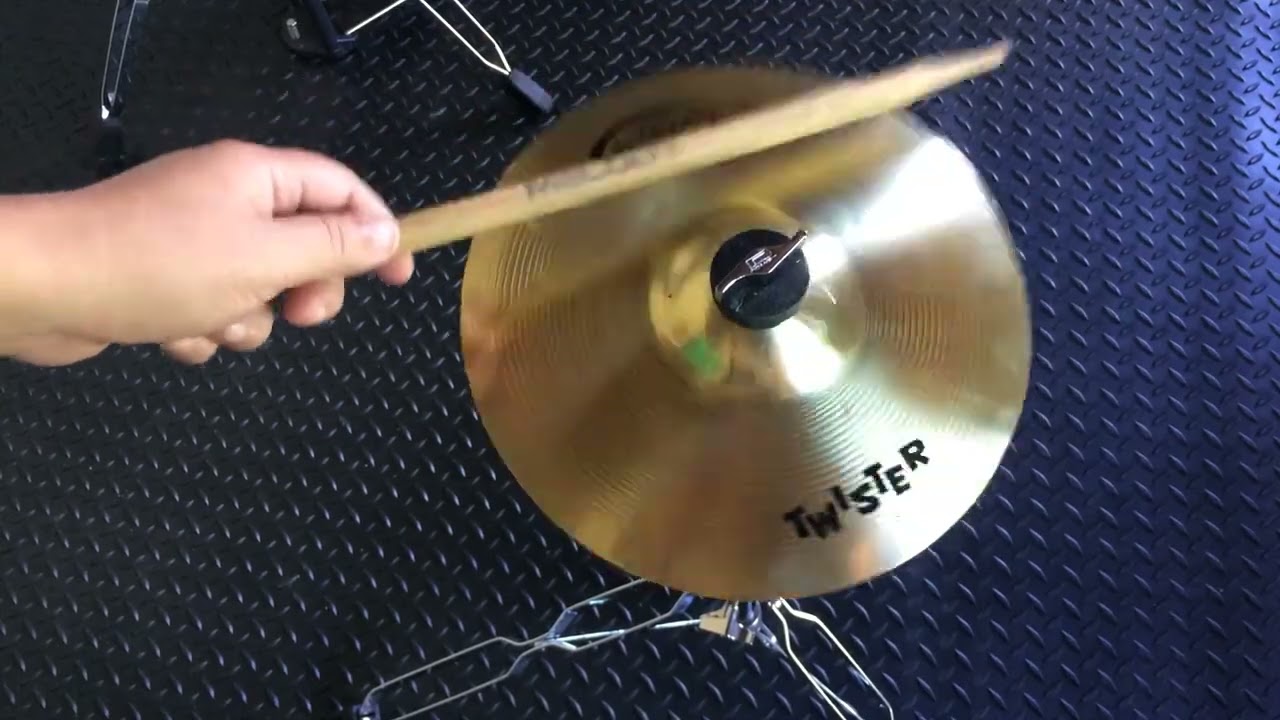 Kit Bateria Teste de Som Prato Splash 10 Orion Twister Twr10sp