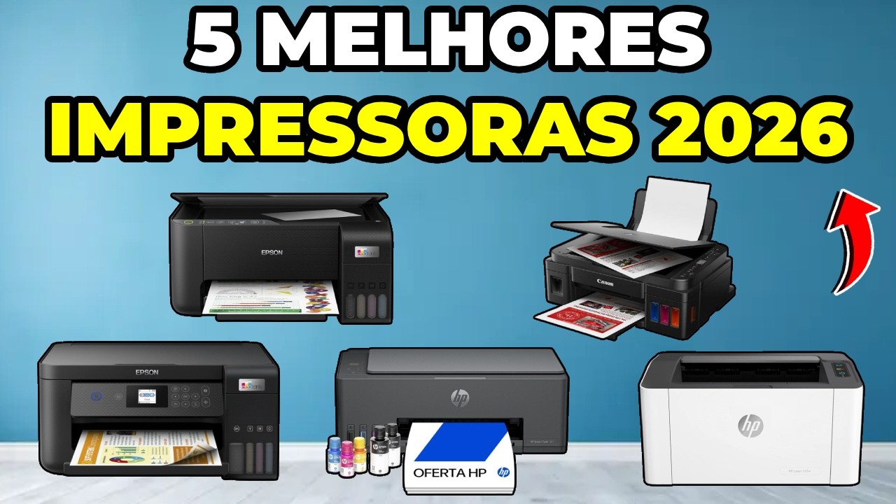 TOP 5 MELHORES IMPRESSORAS 2026 | Guia Completo de Compra