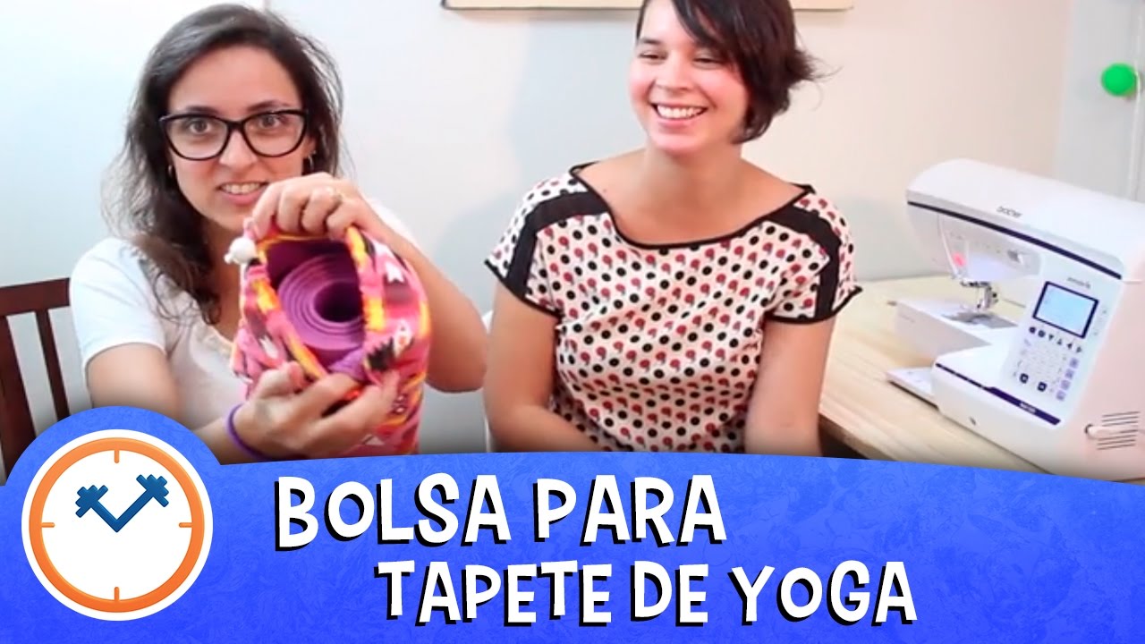 COMO FAZER 1 BOLSA PARA TAPETE DE YOGA (DIY com A Costureirinha) | Saúde na Rotina