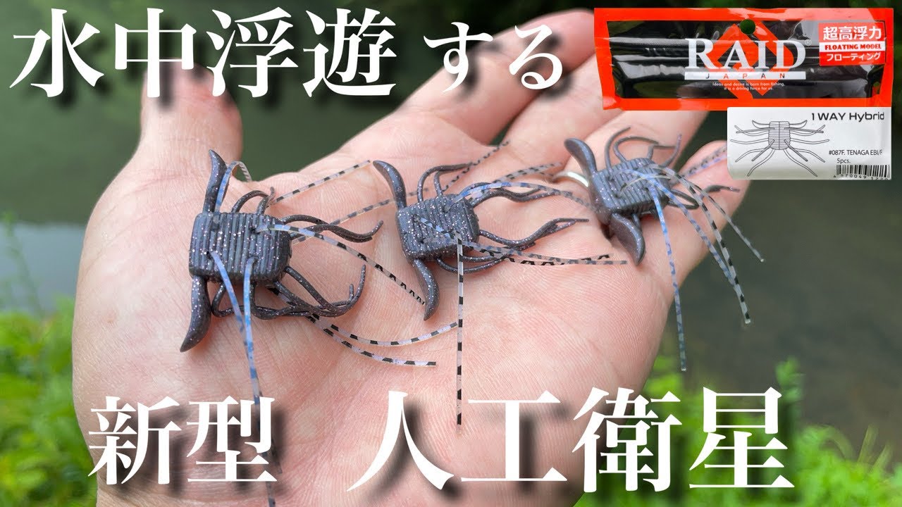 【バス釣り】1WAY HYBRID レイドジャパン2024年新製品を使ってみたがこれは… ワンウェイハイブリッド　RAIDJAPAN 水中アクション　動き　重さ　使い方　ネイルリグ　ダウンショットリグ