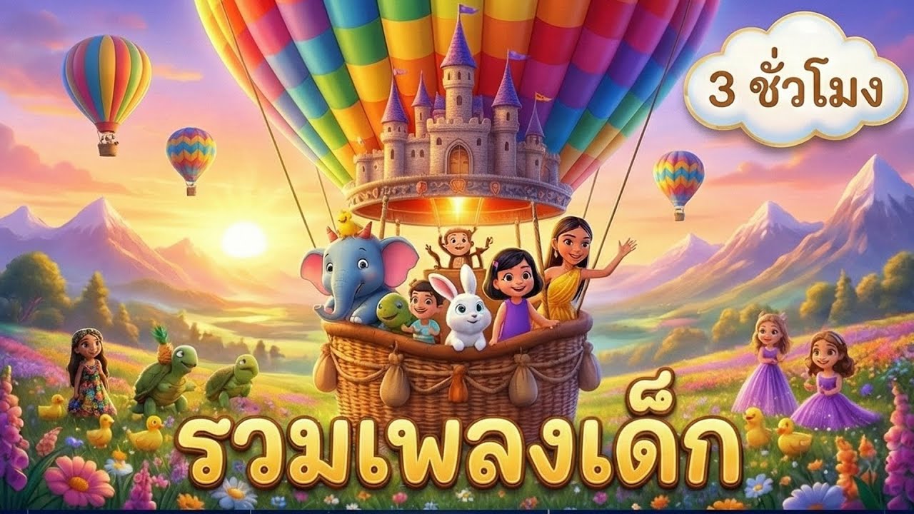 รวมเพลงเด็ก เดือนธันวาคม ความยาว 3 ชั่วโมง
