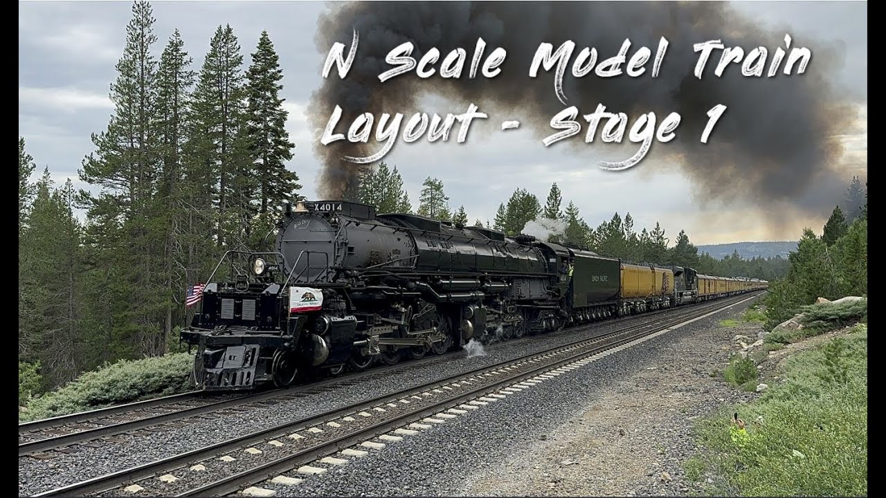 DIY N Scale Layout Stage 1 Model Trains