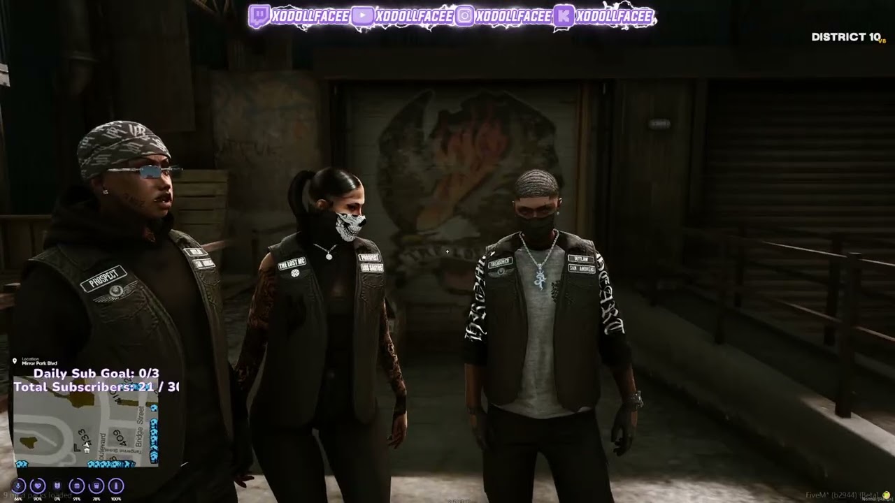 Doll plays GTA V | Daija Monroe in District 10v8  RP  (full stream)