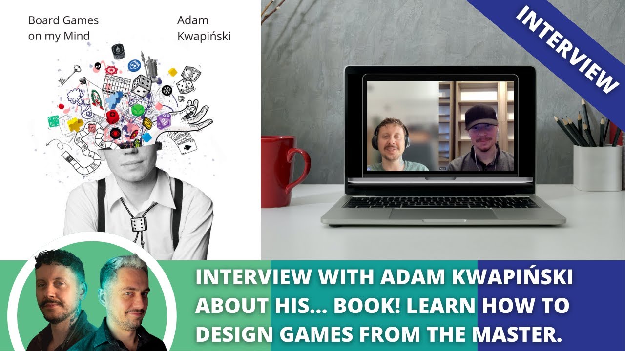 Design board games with a master: Interview with Adam Kwapiński about his latest book.