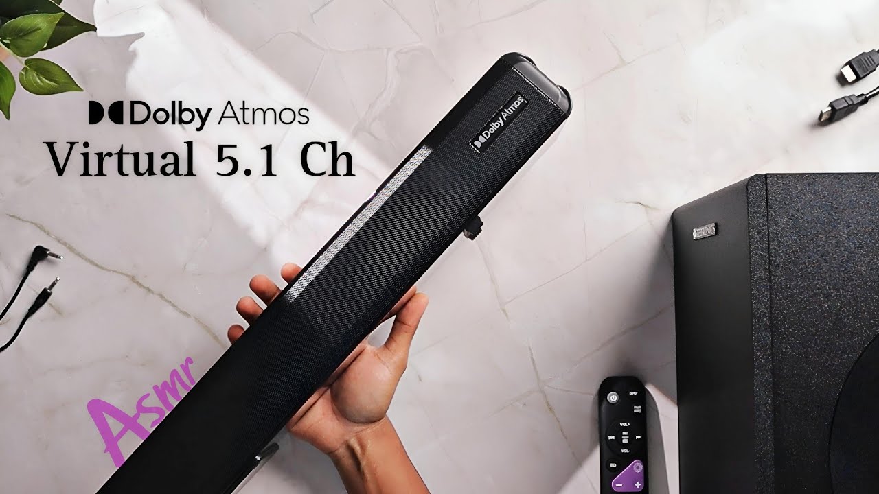 Virtual 5.1CH Soundbar with Dolby Atmos | Zebronics Jukebar 9600 - ASMR
