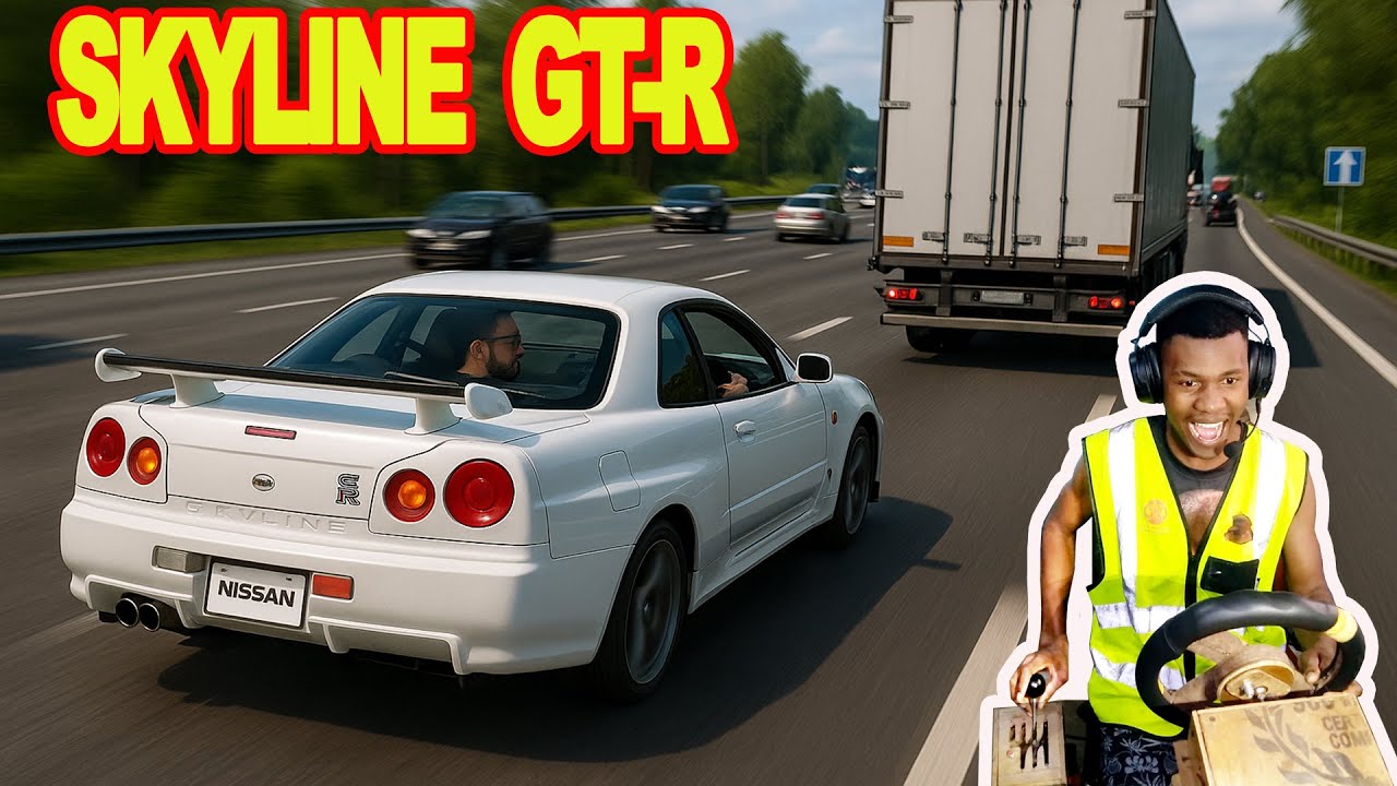 Skyline GTR no limite no Euro Truck Simulator 2!