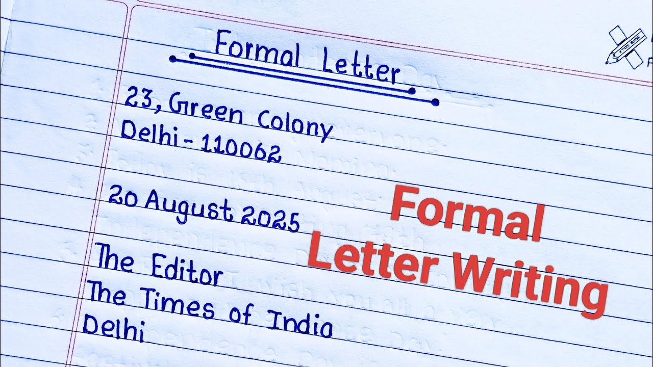 Formal letter writing in english | formal letter format | formal letter kaise likhe