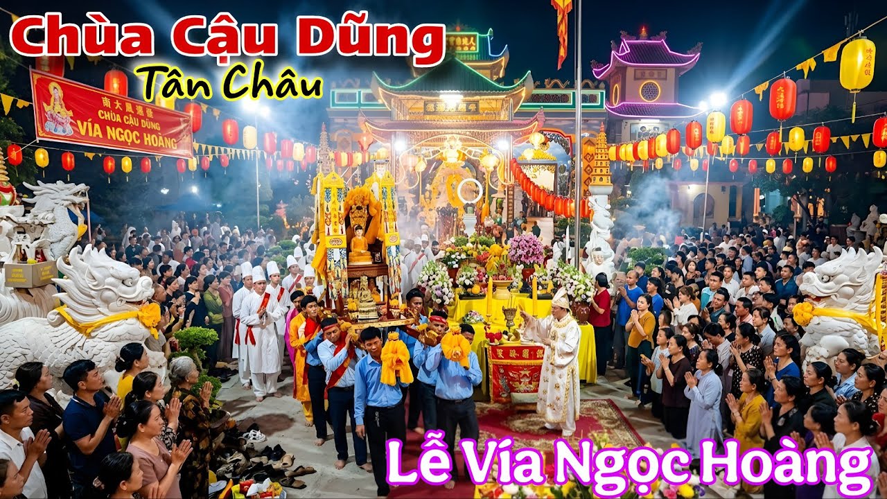 Vỡ Trận Rằm Tháng Giêng Vía Ngọc Hoàng Tại Chùa Cậu Dũng Hàng Ngàn Người Chen Lấn Xin Lộc Đầu Năm