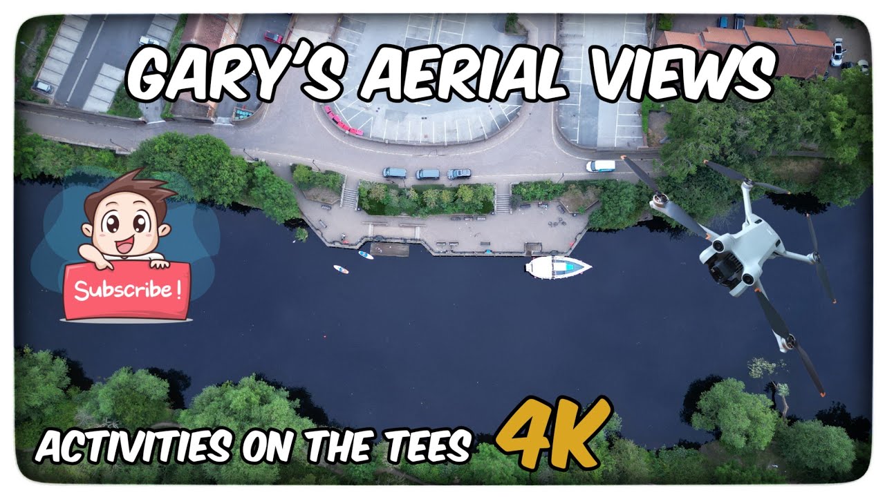 4k Cinematic Drone Footage / Activities on the Tees @ Yarm