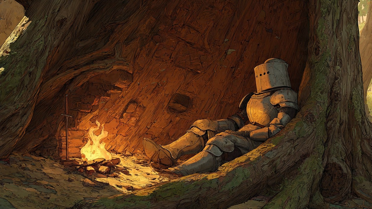 Campfire Sanctuary | Medieval Knight Music for Peace & Stillness