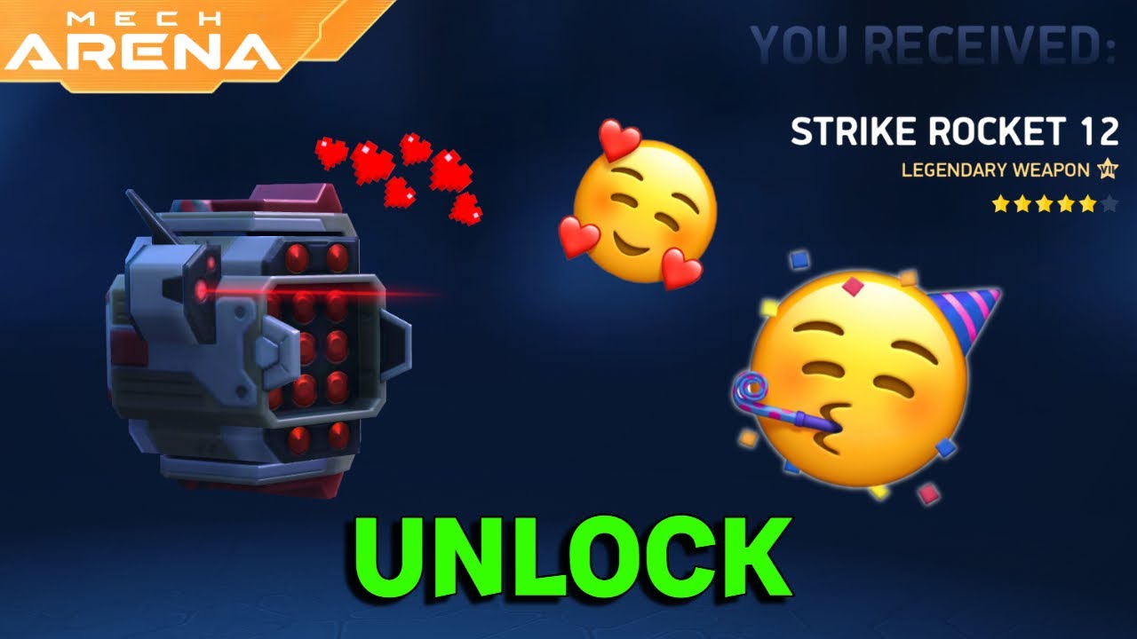 New Weapon Strike Rocket 12 Unlock🔓😍 | Mech Arena