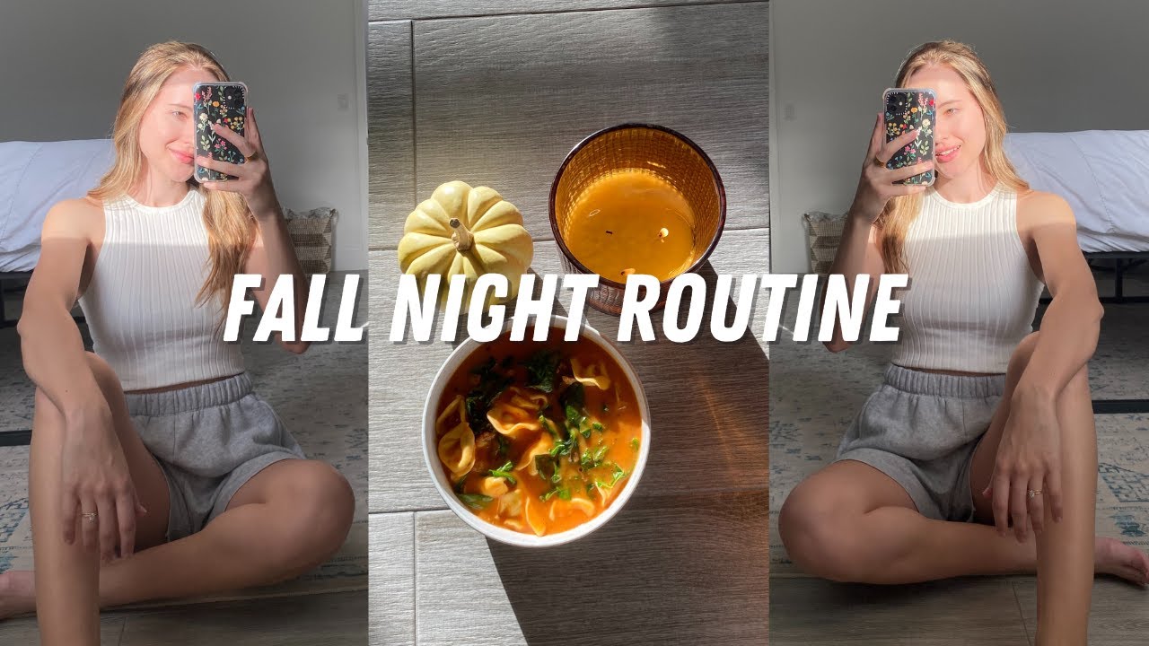 Fall Night Routine 2021 + Quick and Easy Soup Recipe // Cozy & Meaningful 🍂