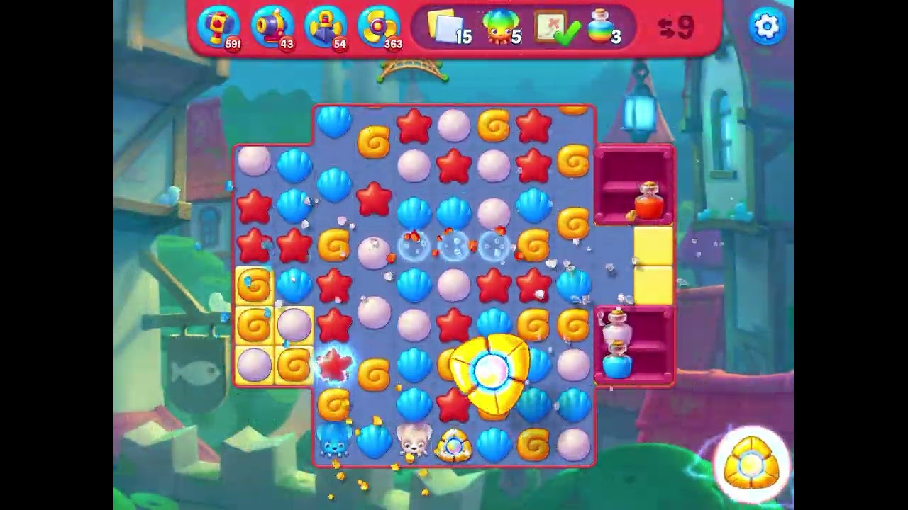 Fishdom Hard level 8475 no boosters フィッシュダム ハード
