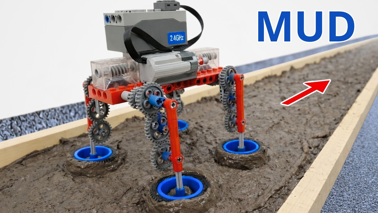 Испытание в грязи: 7 машинок LEGO в глубокой грязи &ndash; смогут ли они выжить? | Brick Sound