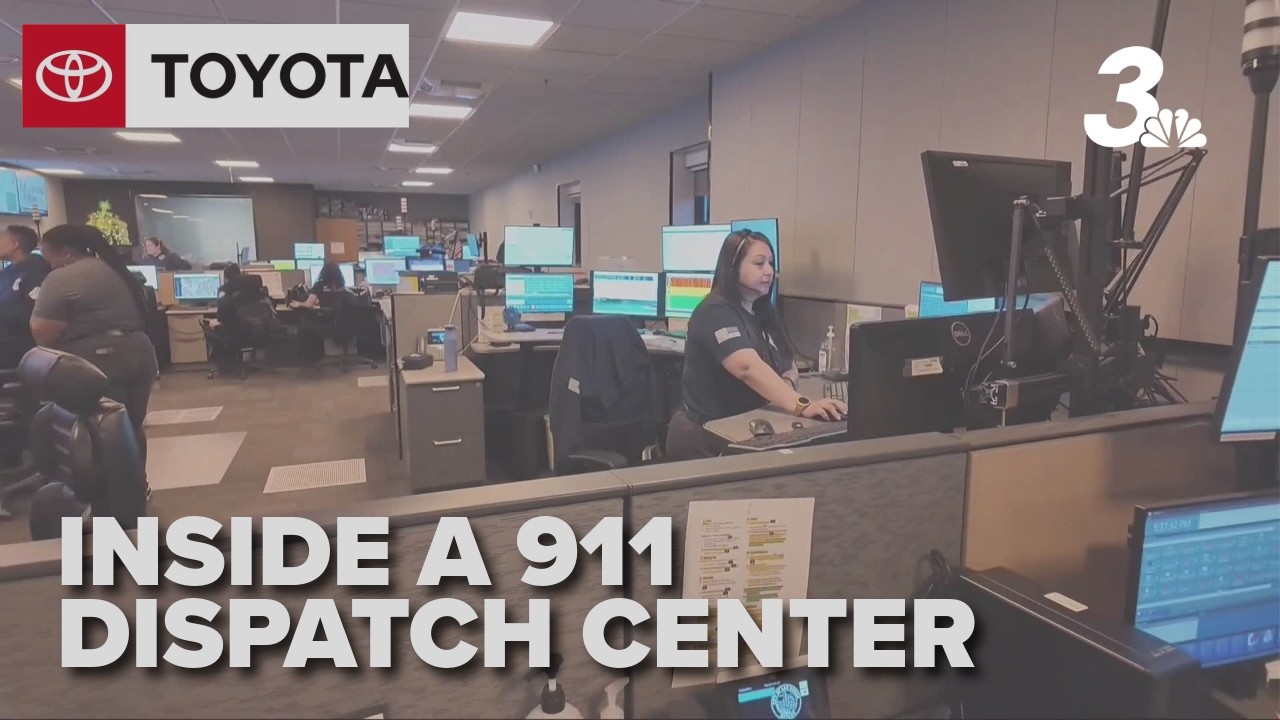 Inside Las Vegas’ busy 9 1 1 center, dispatchers work in seconds to send help