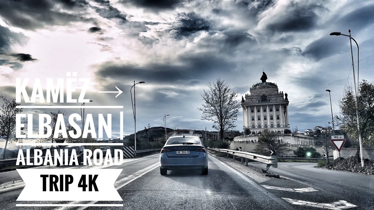 Driving from Kamëz to Elbasan via Tirana | Albania Road Trip 4K POV