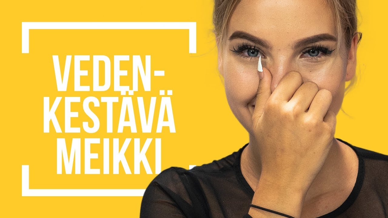 VEDENKESTÄVÄLLÄ MEIKILLÄ UIMAAN | Emma ja Milla testaa