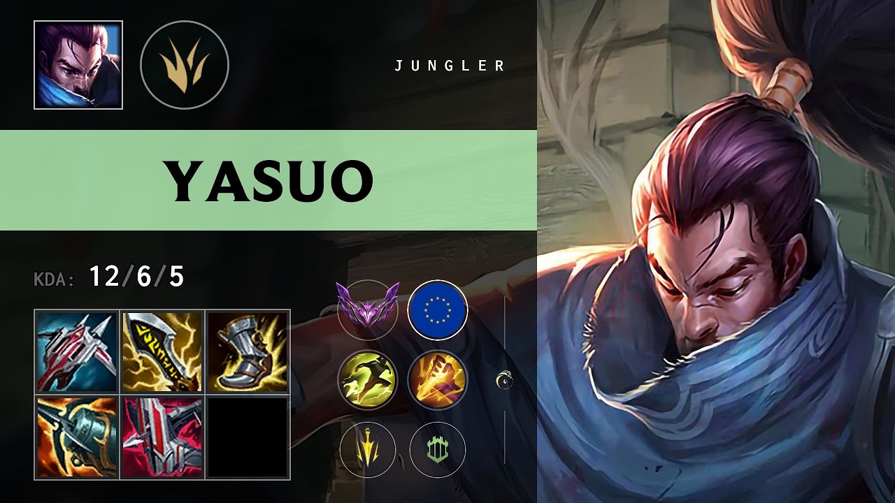 Yasuo Jungle vs Jarvan IV - EUNE Master Patch 26.15