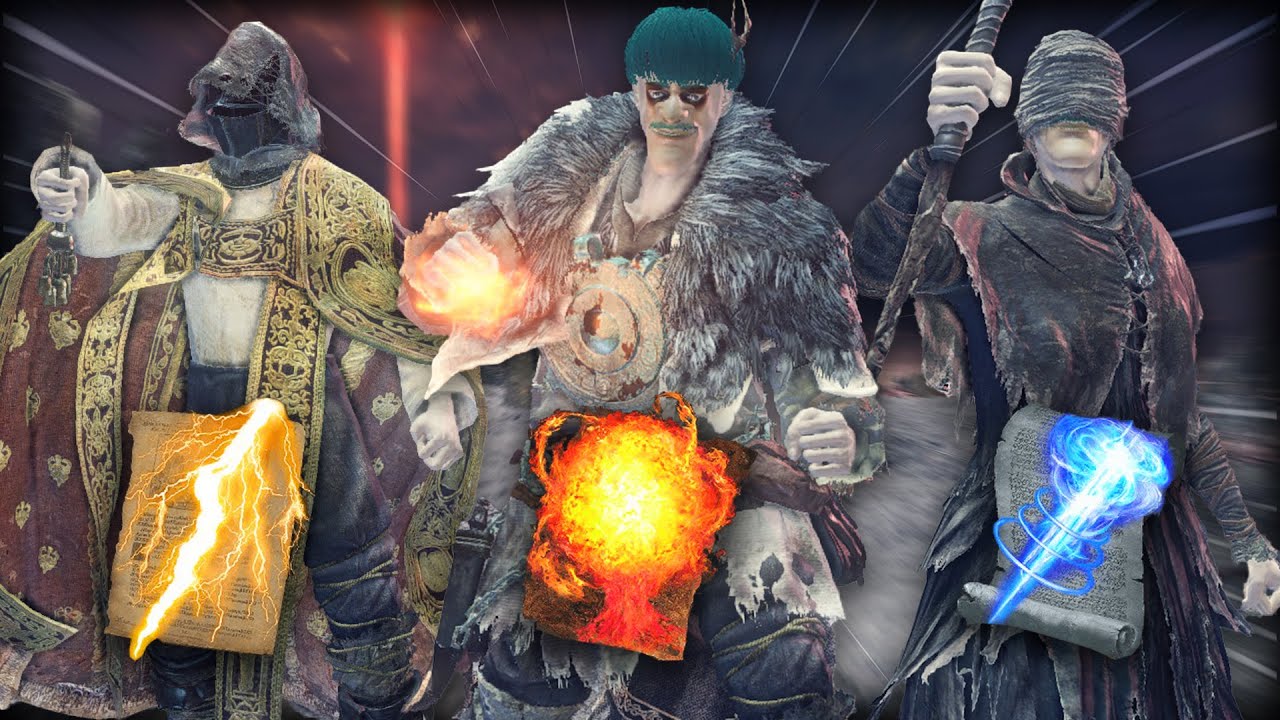 Dark Souls 3, but each person can only use ONE spell type