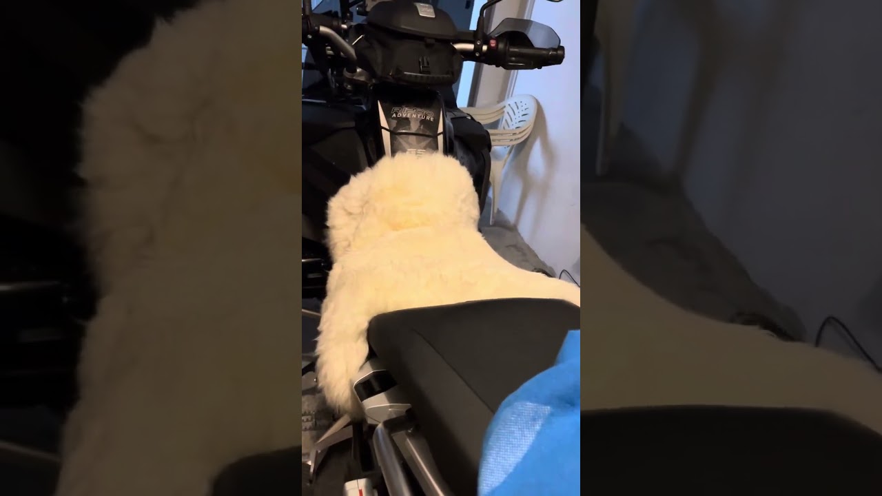 Accessori moto copri sella in lana di pecora