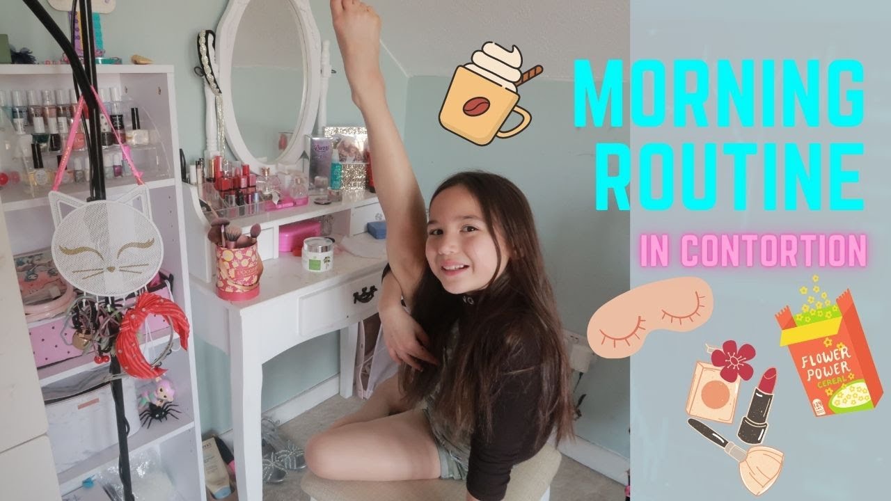 Morning Routine in Contortion! Getting ready with me!Flexibility Challenge