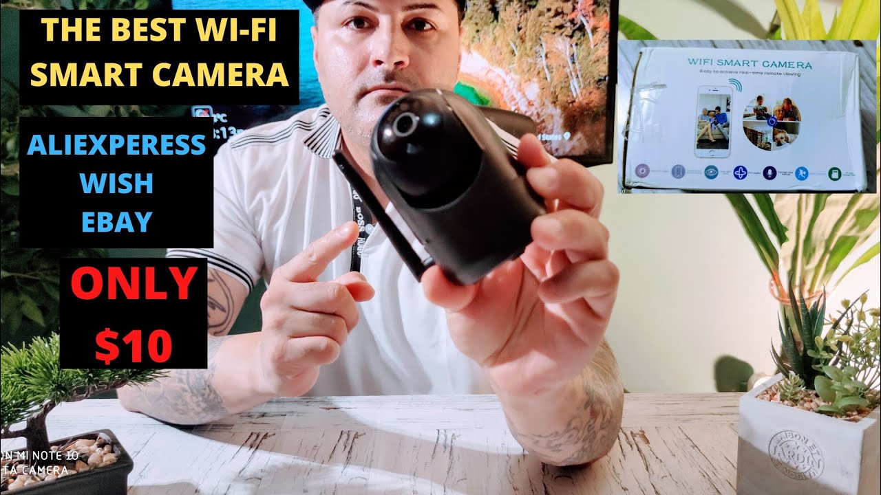 The best cheapest Wi-Fi smart security camera $10 from WISH AliExpress EBAY with 90&deg; turn