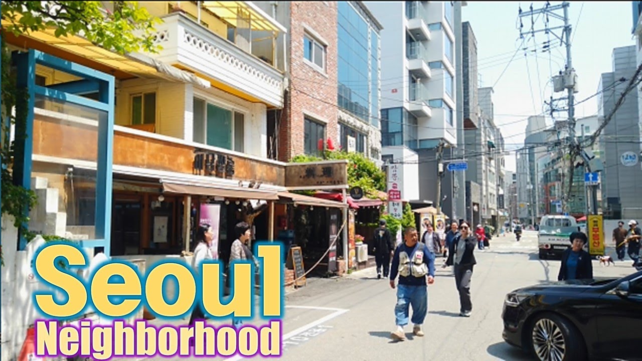 Seoul, Korea - Walking Tour of Neighborhood - 4K - Seogyo-dong [Mapo-gu 3] 19(3)-11