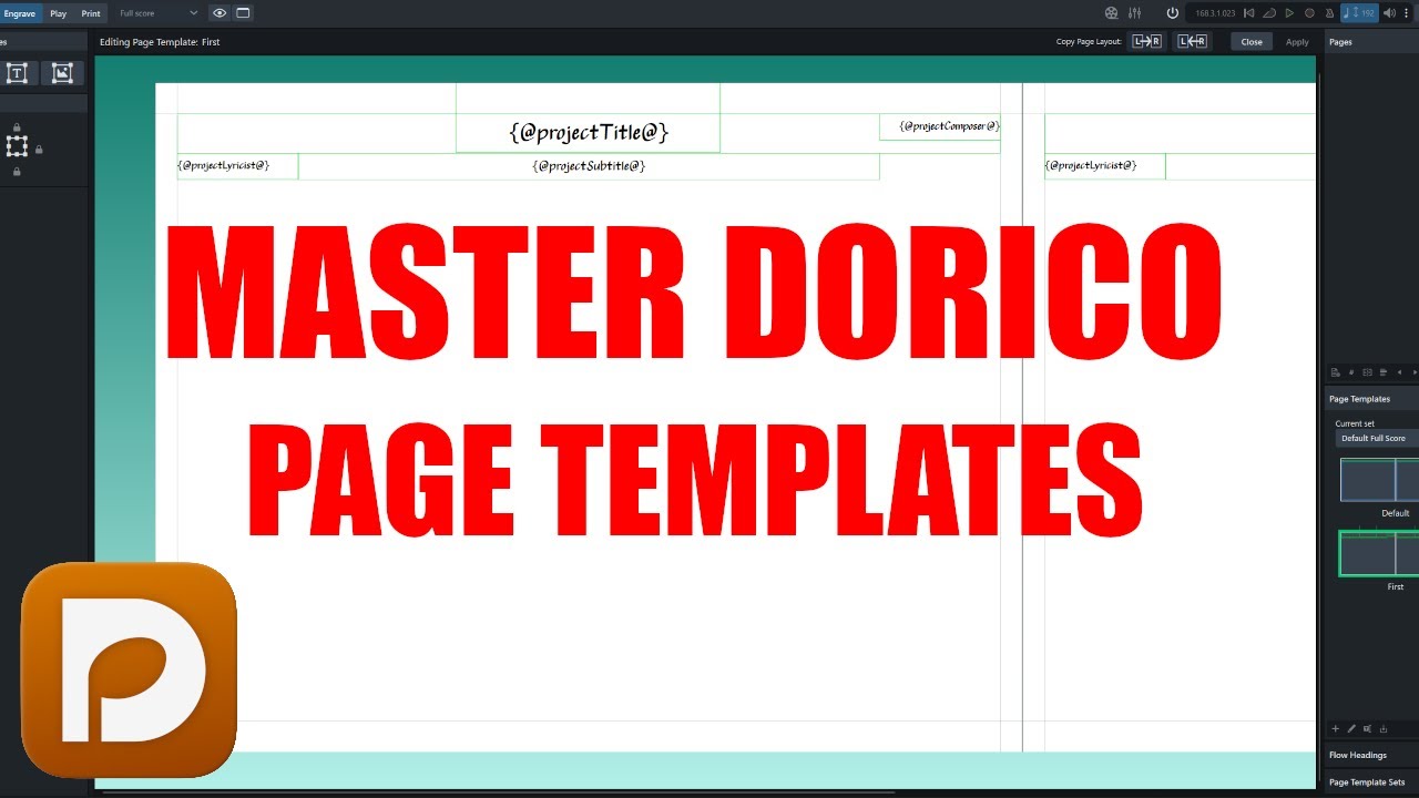 Got Dorico Engraving Issues?: Page Templates