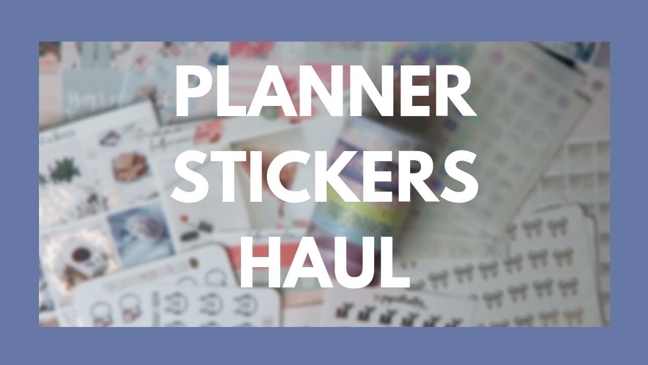 PLANNER HAUL // Stickers, Foil, & Washi!!