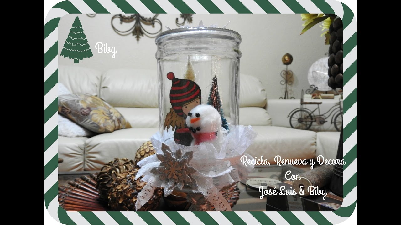 ADORNO NAVIDEÑO SNOW GLOBE 2016