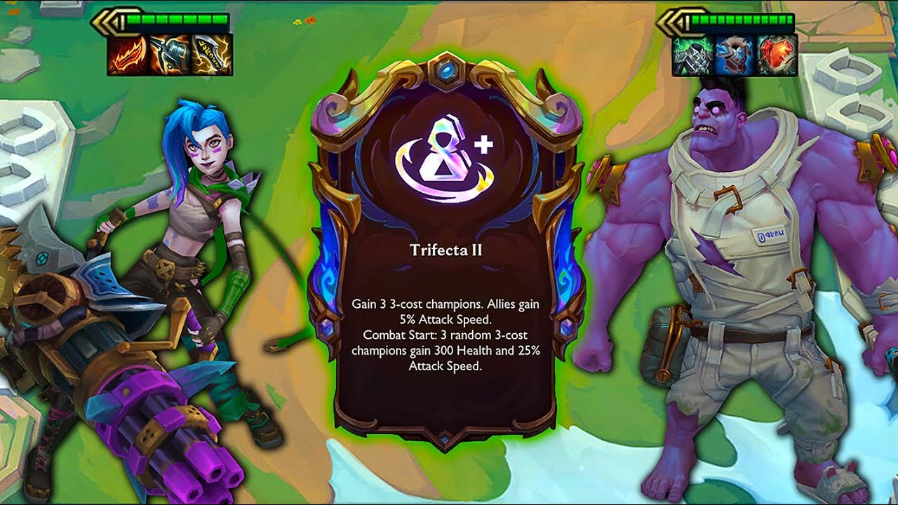 ZAUN GOT BUFFED IN THE NEW PATCH. SO I TRIED TRIFECTA JINX MUNDO REROLL | TFT Set 16
