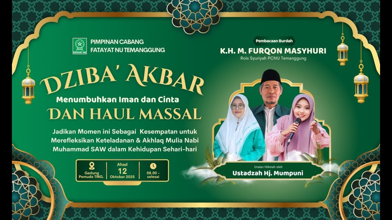 DZIBA' AKBAR DAN HAUL MASSAL PC FATAYAT NU TEMANGGUNG