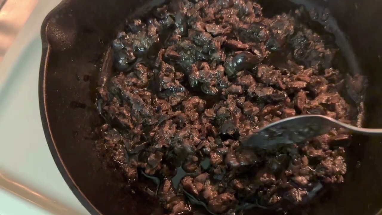 快手黑橄榄酱Simple black olives with olive oil