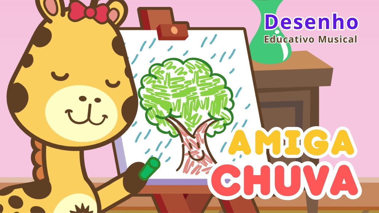 Amiga Chuva 🌧️☔ | Desenho Animado Educativo ♫ Animazoo Kids 🦁🐼🦒🦜🐵